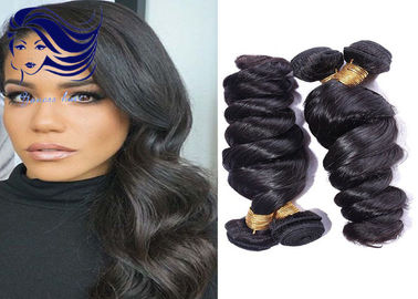 China Gewellte wirkliches Menschenhaar der Jungfrau-brasilianische Haar-Erweiterungs-100 für feines Haar fournisseur