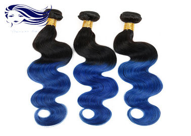 China Körper-Welle blaue Peruaner-Haar-Webart-Bündel des Ombre-Farbhaar-100 fournisseur