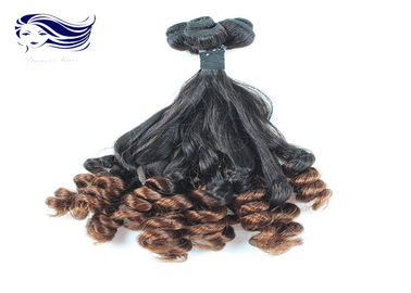 China Wirkliches Ombre-Farbkurz Haar 1B/27 gelocktes Haar Tante Fumi usine