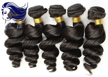 China Spinnen Sie Jungfrau-brasilianische Haar-Erweiterungen 12 Zoll - 28 Zoll für dünnes Haar fournisseur
