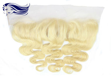 China Blondes Farbguss-volles Spitze-Perücken-Menschenhaar-Schweizer Spitze 4 Zoll fournisseur
