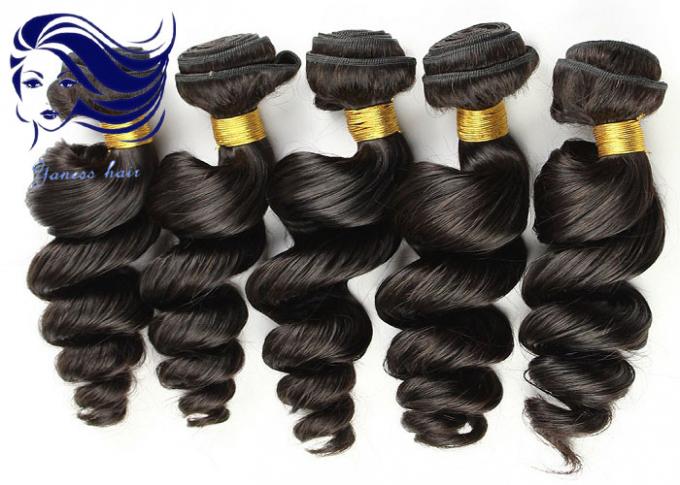 Spinnen Sie Jungfrau-brasilianische Haar-Erweiterungen 12 Zoll - 28 Zoll für dünnes Haar