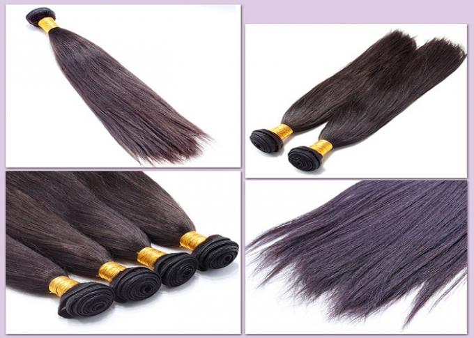 Echte Jungfrau-brasilianische Haar-Erweiterungs-Bündel mit Silk geradem