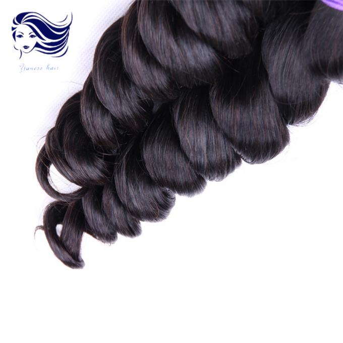 Lösen Sie Wellen-Jungfrau-peruanische Haar-Erweiterungen für das lange unverarbeitete Haar