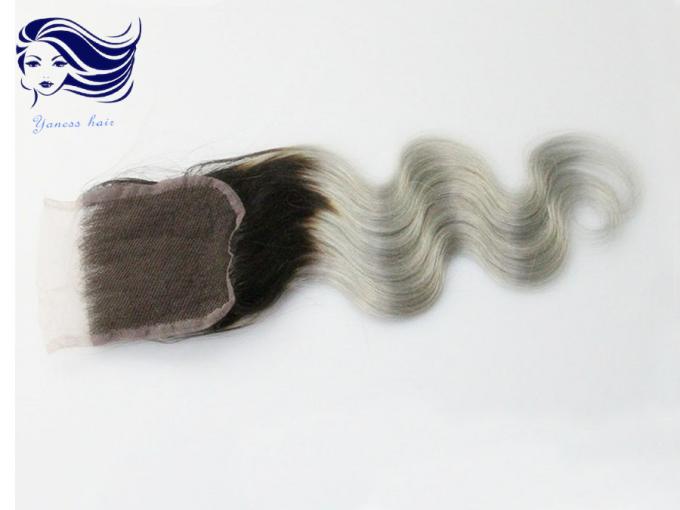 malaysische Schließungs-Jungfrau-Körper-Welle der Spitze-7A, Spitzenoberteil-Haar-Schließung