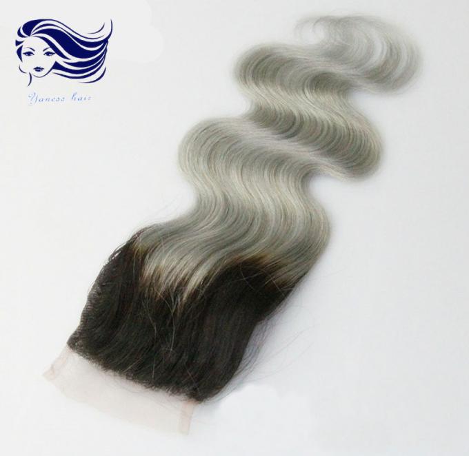 malaysische Schließungs-Jungfrau-Körper-Welle der Spitze-7A, Spitzenoberteil-Haar-Schließung