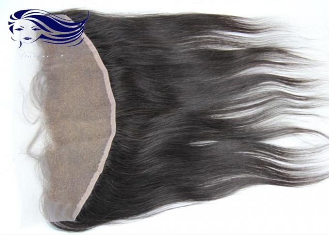 Unverarbeitete Jungfrau-Spitze-frontale Schließung mit dem Baby-Haar-Doppelten gezeichnet